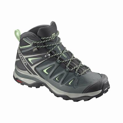 Salomon X ULTRA 3 MID GORE-TEX - Naisten Vaelluskengät - Vihreä